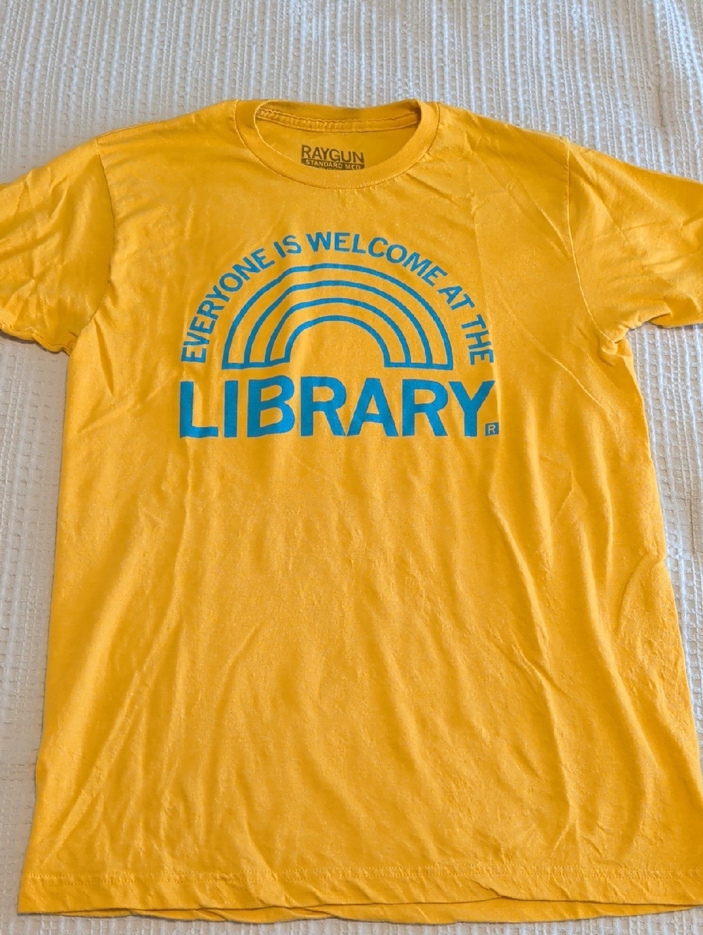 Raygun Yellow 'Library' Short Sleeve Tee